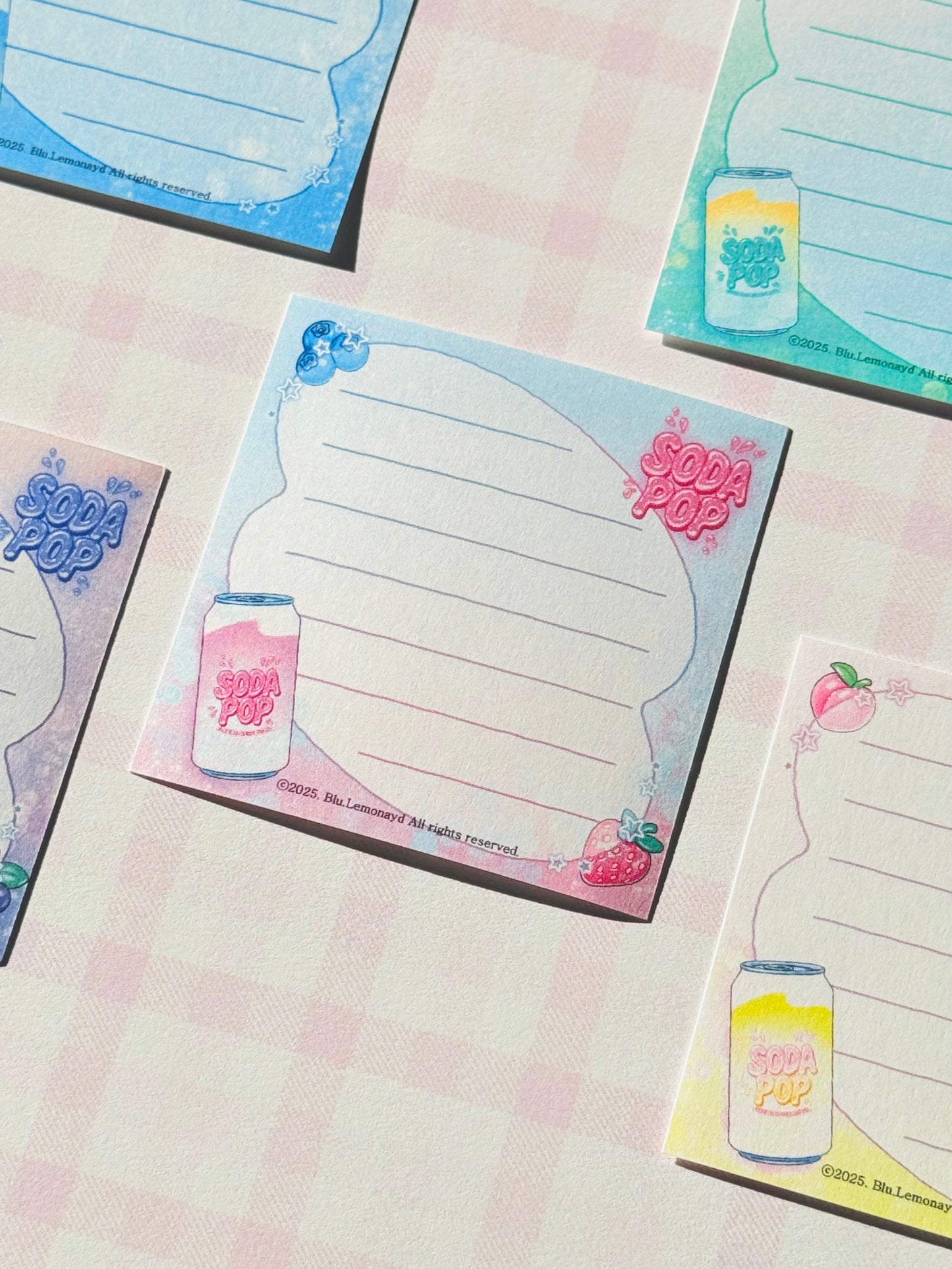 Soda pop Stationery Sets  | Sticker | Mini postcard | Envolope