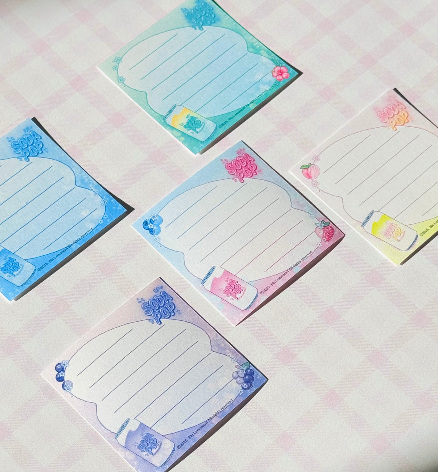 Soda pop Stationery Sets  | Sticker | Mini postcard | Envolope