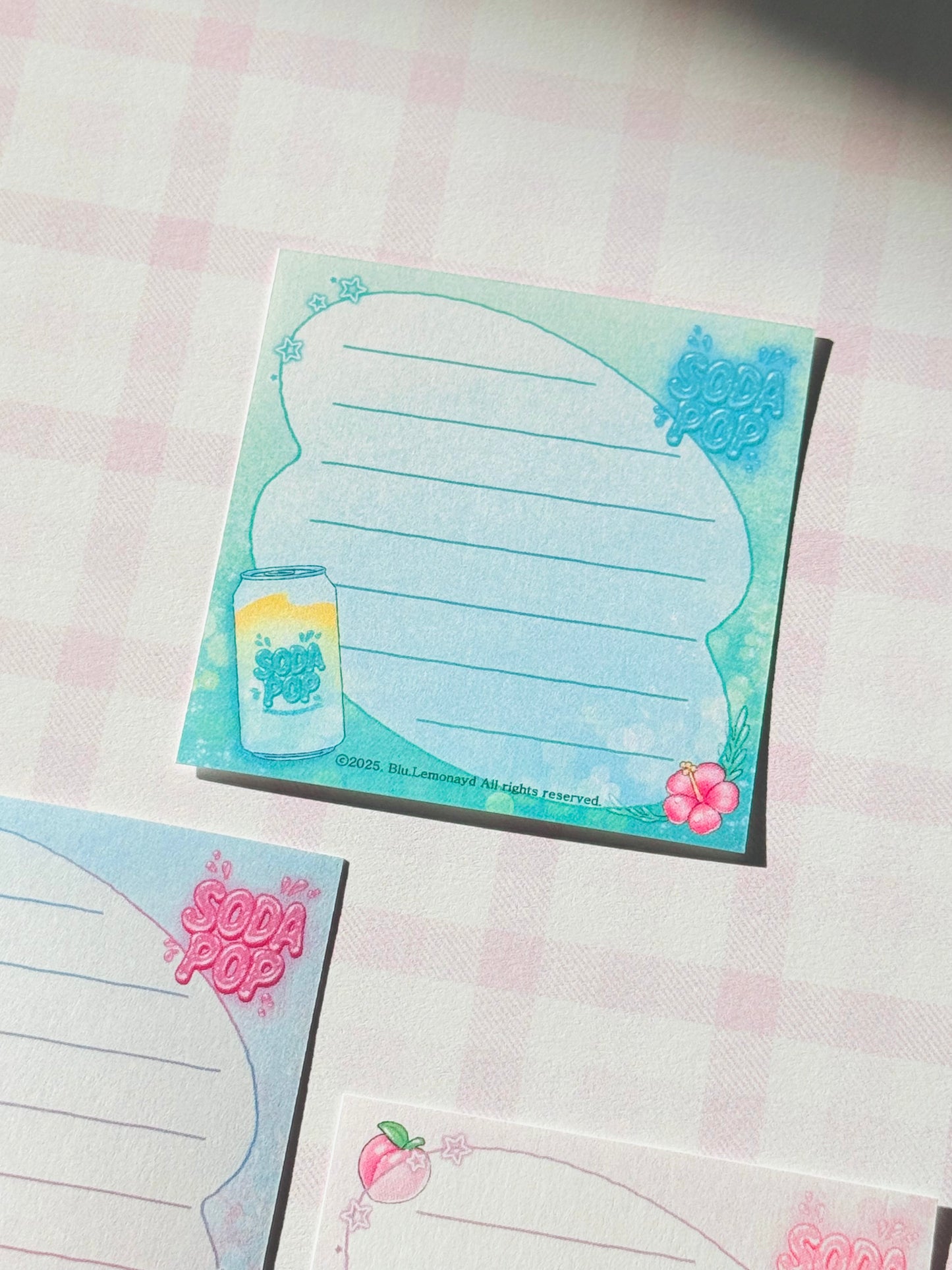 Soda pop Stationery Sets  | Sticker | Mini postcard | Envolope
