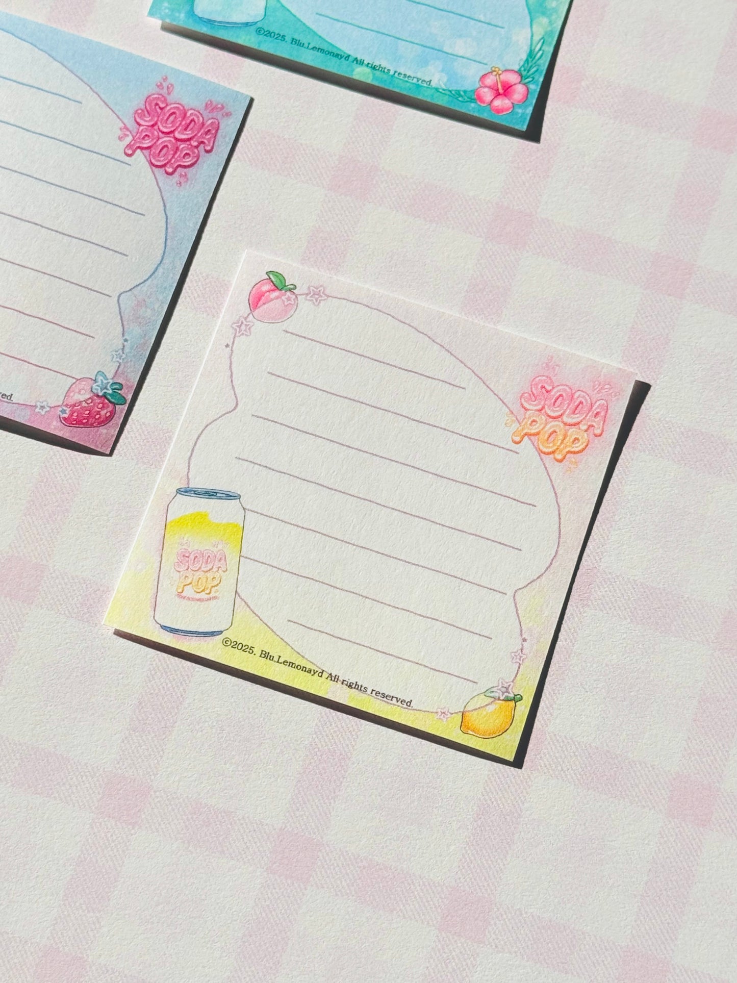 Soda pop Stationery Sets  | Sticker | Mini postcard | Envolope