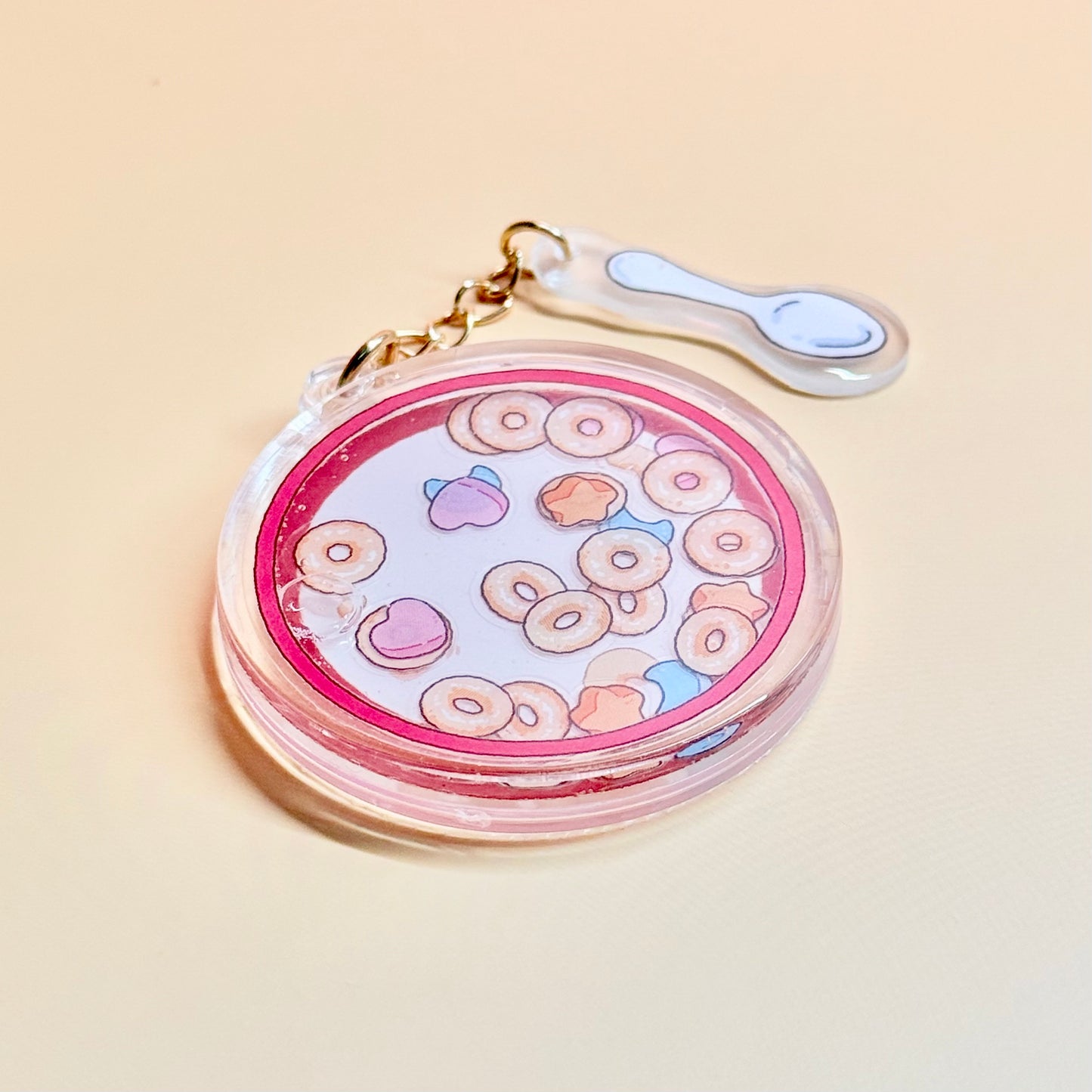 Cereal Shaker Charm | Keychain | Badge Reel | Phone Grip