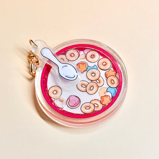 Cereal Shaker Charm | Keychain | Badge Reel | Phone Grip