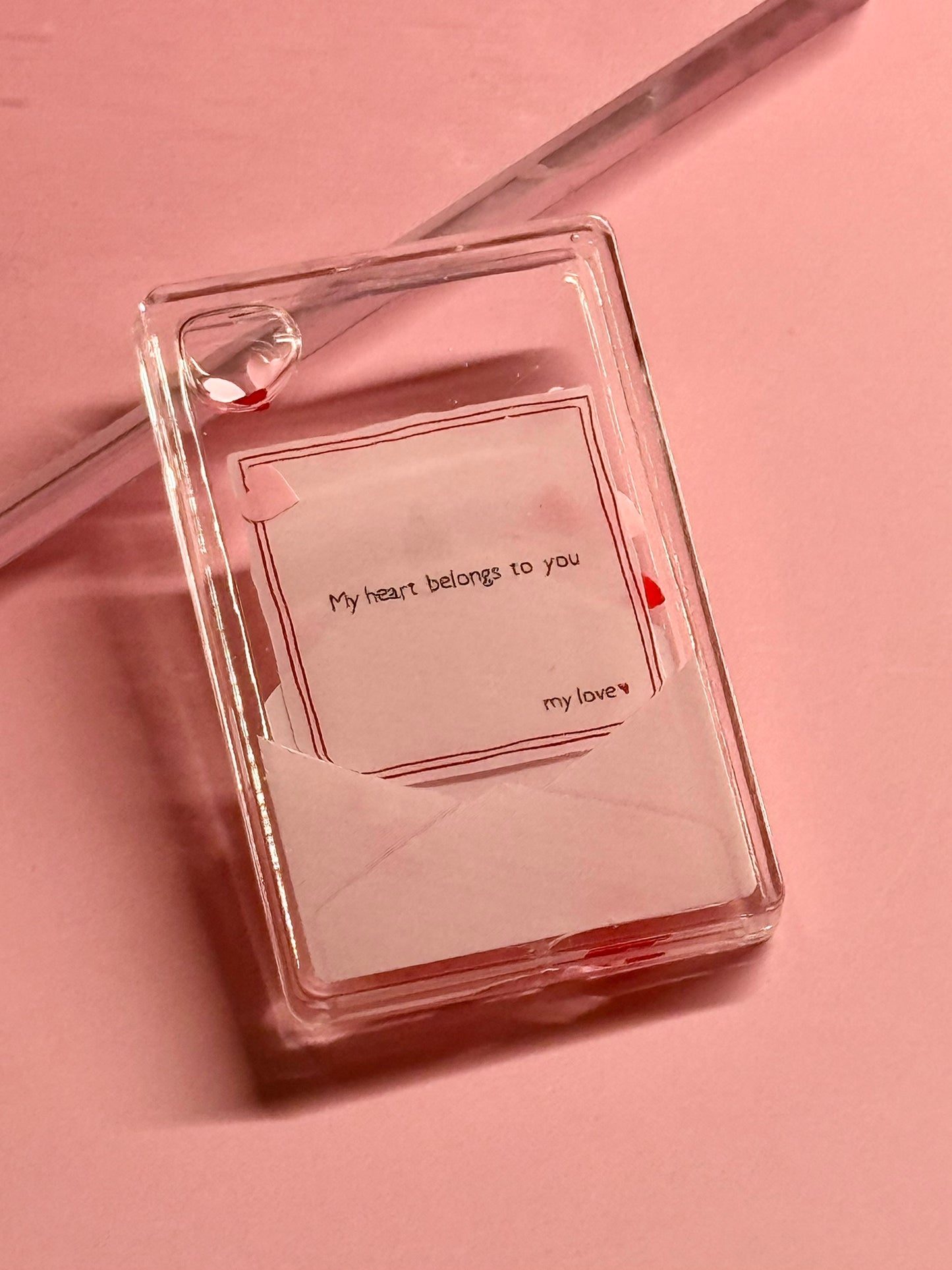 Valentine Letter Shaker Charm | Keychain | Badge Reel | Phone Grip