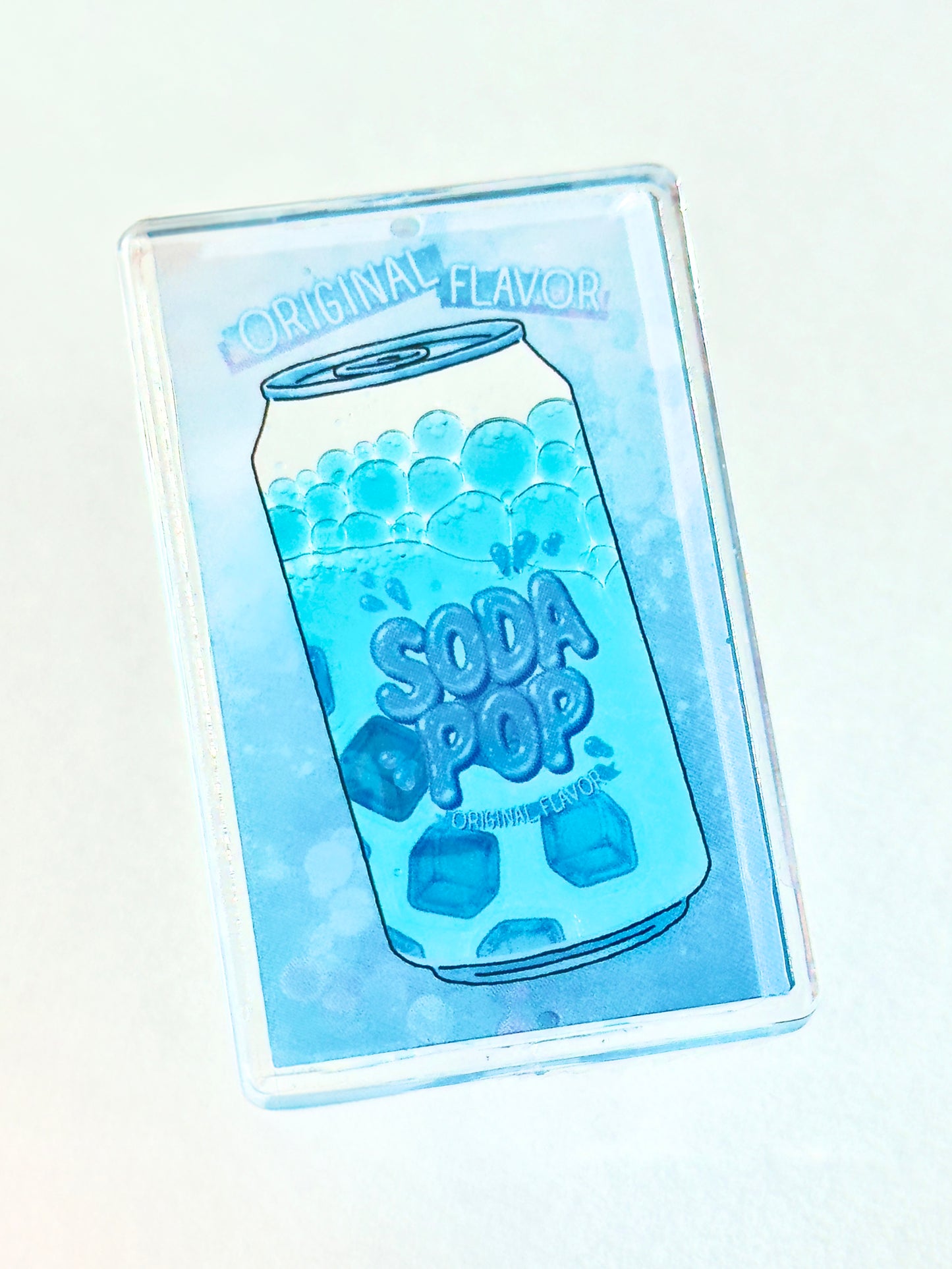 Sodapop can Shaker Charm | Keychain | Badge Reel | Phone Grip