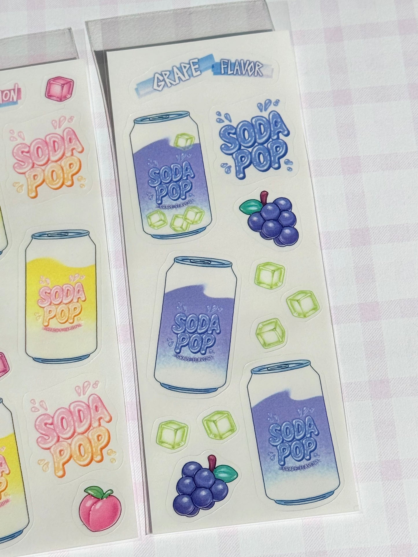 Soda pop Stationery Sets  | Sticker | Mini postcard | Envolope