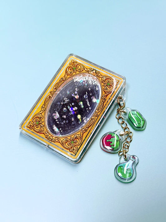 Snow White Magic Mirror Shaker Charm | Keychain | Badge Reel | Phone Grip