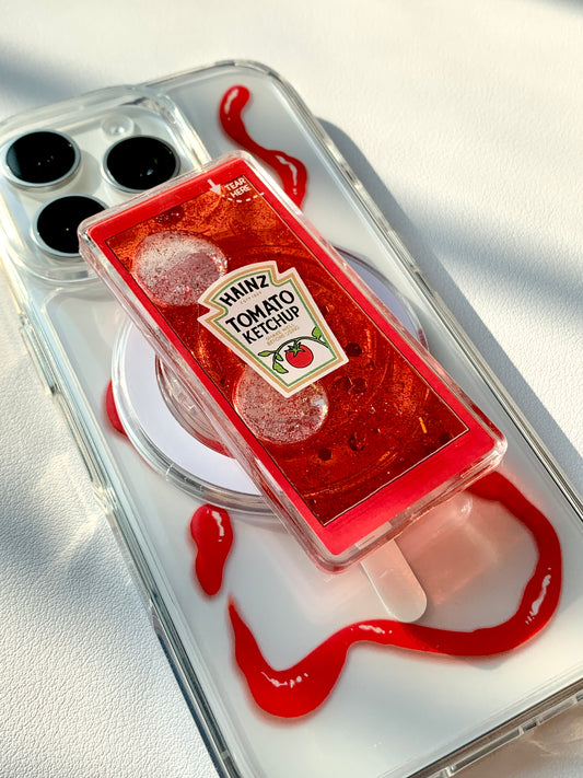 Classic Sauce Phone Case Insert and Charm | Keychain | Badge Reel | Phone Grip